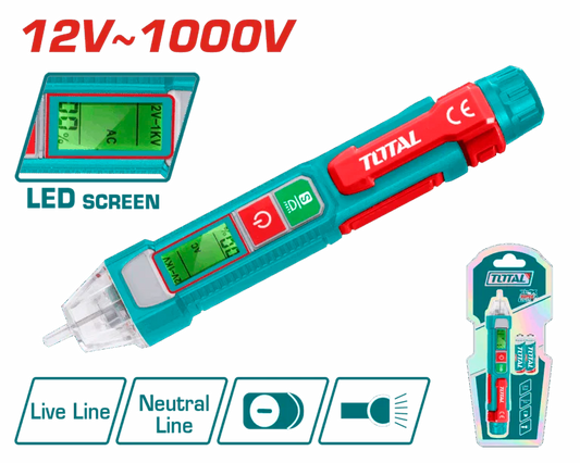 Total Ac Voltage Detector 12V-1000V Professional THT210003