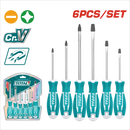 Total 6 Pcs Screwdriver Set Tht250606