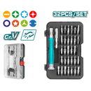 Total 32 Pcs Precision Screwdriver Set With Case Professional THT250PS0321