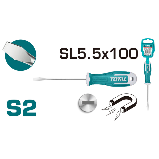 Total Slotted Screwdriver 5.5/100 Tht265100