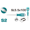 Total Slotted Screwdriver 5.5/100 Tht265100