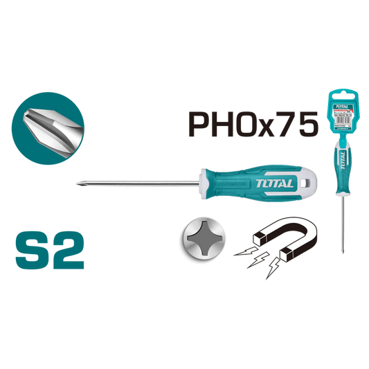 Total Phillips Screwdriver Ph0x75 Tht26ph0075