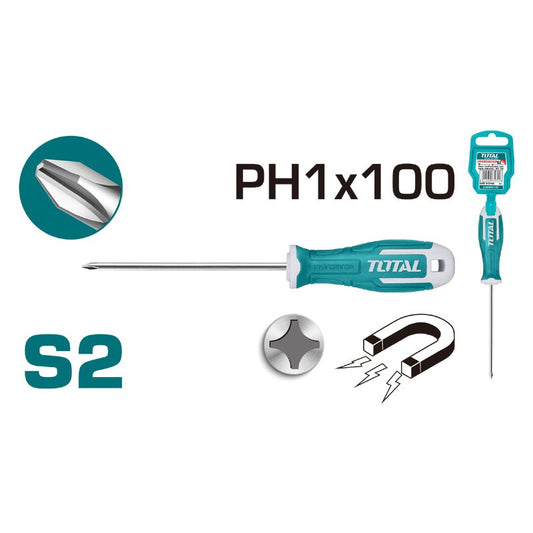Total Phillips Screwdriver Ph1x100 Tht26ph1100