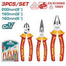 Total 3 Pcs 1000V Insulated Pliers Set Professional THT2K0302