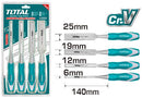 Total 4 Pcs Wood Chisel Set 6-25mm Tht41k0401