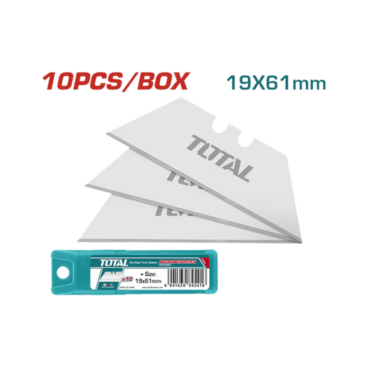Total 10 Pcs Box Cutter Utility Knife Blades Set Tht519001