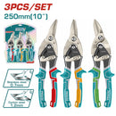 Total 3 Pcs Aviation Snip Set 10"/250Mm Professional THT520106K