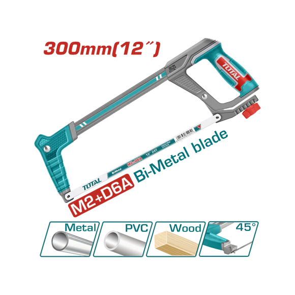 Total Hacksaw Frame 12"/300mm + Blade THT541016