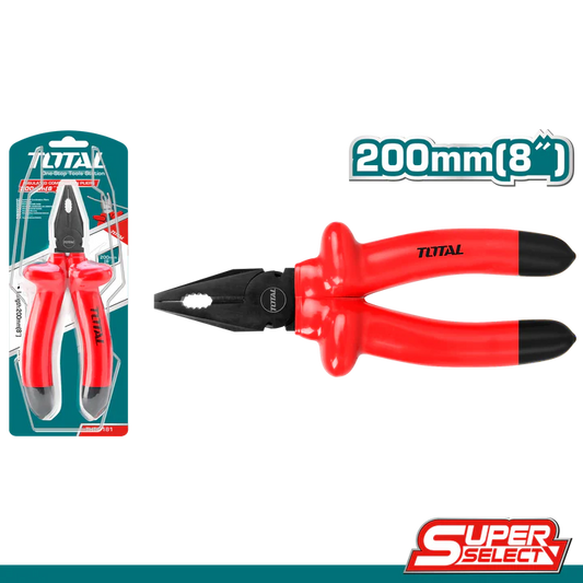 Total Insulated 1000V Combination Pliers 8"/200Mm Professional THTIP181
