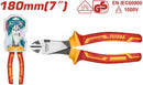 Total Insulated 1000V Heavy-Duty Diagonal Cutting Pliers 7"/180Mm Professional THTIP2571