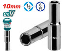 Total 1/2" Deep Hexagonal Socket 10Mm Professional THTST12103L