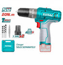 Total 12v S12 20n.m Cordless Impact Drill Kit Tidli12202