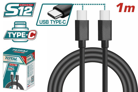 Total 1m Type C To Type C Cable Tiucc02