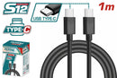 Total 1m Type C To Type C Cable Tiucc02