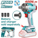 Total 20v P20s Lithium-ion 400n.m Impact Wrench Solo Tiwli20401