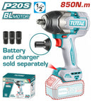Total 20v P20s Cordless 850n.m Impact Wrench Solo Tiwli20851