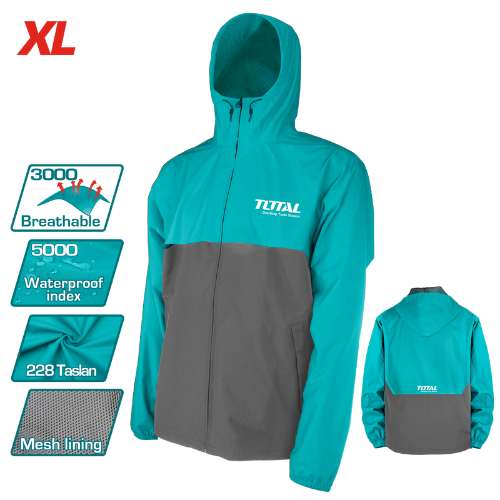 Total Jacket Waterproof Wind Breaker Professional TJCTC2282.XL