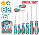 Total 8 Pcs Screwdriver Set With "dumpy" Scewdrivers Tksds0826