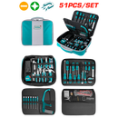 Total 51 Pcs Telecom Tools Set With Canvas Bag Professional TKTTSK0512