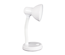 TL005 Bright Star WHITE METAL DESK LAMP 1X60W ES FLEXI ARM 220MM