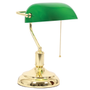 TL021 Bright Star GREEN BANKERS LAMP+PULL SWITCH 1X60W ES