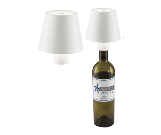 TL038 Bright Star WHITE RECHARGEABLE WINE BOTTLE LIGHT 2.5W 3000K