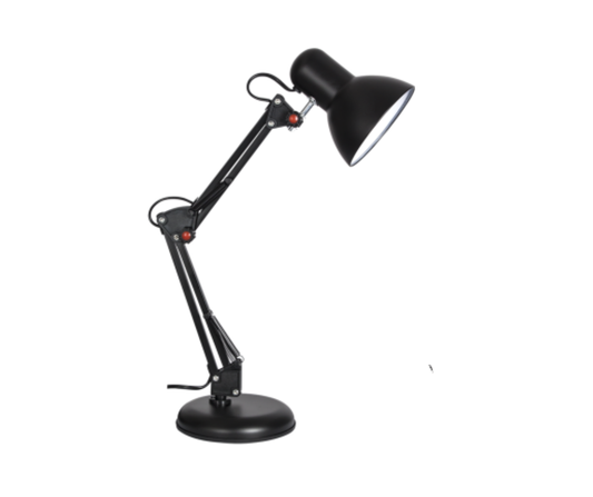 TL053 Bright Star BLACK PVC/METAL ADJ DESK LAMP 1X60W ES 640MM