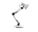 TL053 Bright Star WHITE PVC/METAL ADJ DESK LAMP 1X60W ES 640MM
