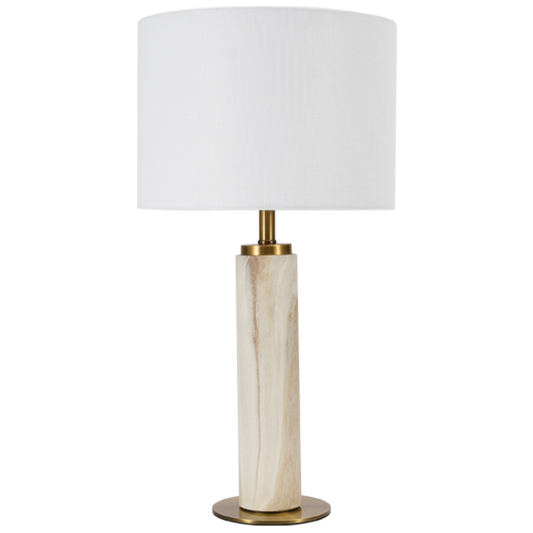 TL101 Bright Star MARBLE MARBLE TABLE LAMP WITH SHADE 1X60W ES