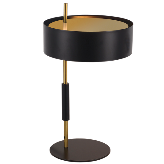 TL104 Bright Star BK/GD BLACK METAL TABLE LAMP 1X60W ES