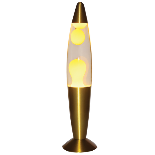 TL109 Bright Star YELLOW & CLEAR LAVA LAMP YELLOW&CLEAR SAT BRAS BASE 1X20W R39 SES
