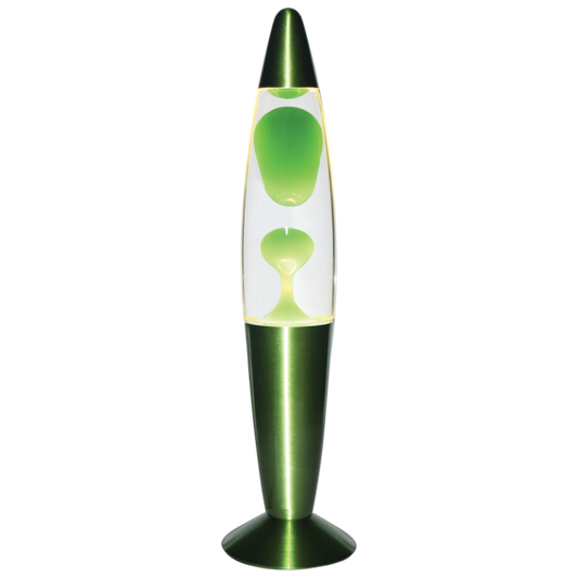 TL110 Bright Star GREEN & CLEAR LAVA LAMP GREEN&CLEAR SAT BASE GREEN1X20W R39 SES