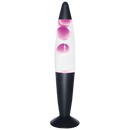 TL111 Bright Star PINK & CLEAR LAVA LAMP PINK & CLEAR MATT BLK BASE 1X20W R39 SES