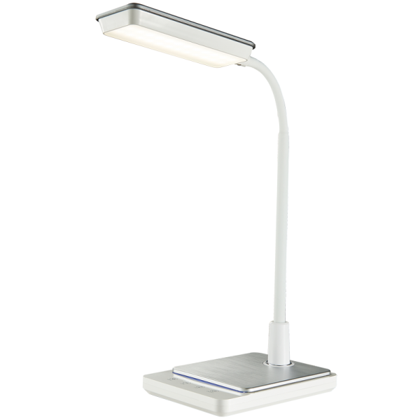 TL626 Bright Star WHITE 8W LED DESK LAMP DIM SWITCH CCT ABS BODY