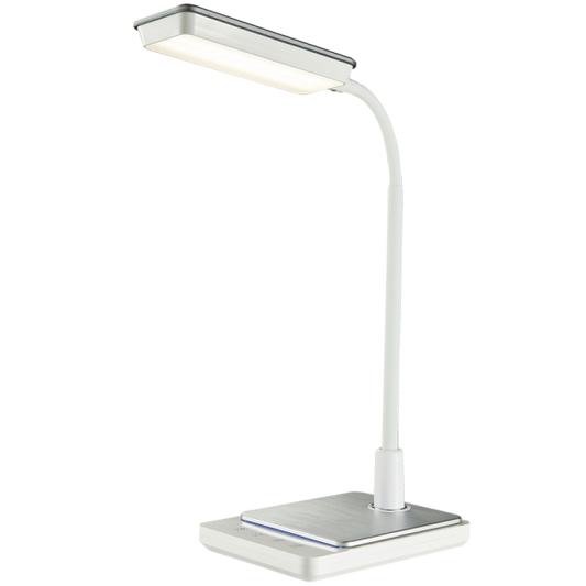 TL626 Bright Star WHITE 8W LED DESK LAMP DIM SWITCH CCT ABS BODY