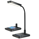 TL627 Bright Star BLACK 8W LED QI WIRELESS MOBILE CHARGER+DESK LAMP CCT