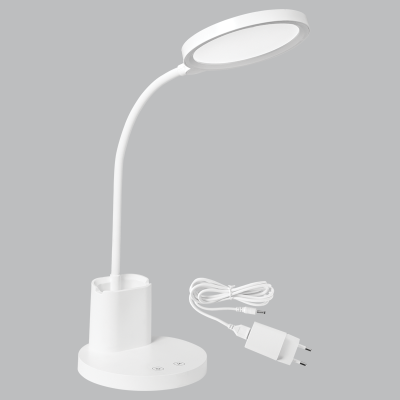 TL649 Bright Star WHITE RECHARGEABLE ABS TABLE LAMP 10W LED CCT USB IP20