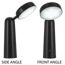 TL658 Bright Star BLACK RECHARGEABLE 4W LED MINI TABLE LAMP C- USB CCT