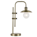 TL673 Bright Star ANTIQUE ANTIQUE METAL TABLE LAMP ADJ HEIGHT 1X40W ES