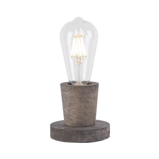 TL677 Bright Star WOOD DARK WOOD AND METAL TABLE LAMP 1X40W ES 100MM
