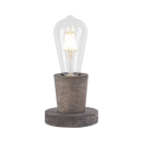 TL677 Bright Star WOOD DARK WOOD AND METAL TABLE LAMP 1X40W ES 100MM