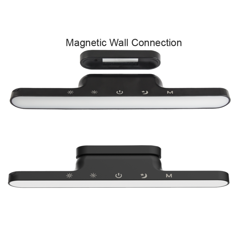 TL682 Bright Star BLACK MAGNETIC RECHARGEABLE LAMP 5W LED CCT+DIMMABLE PC