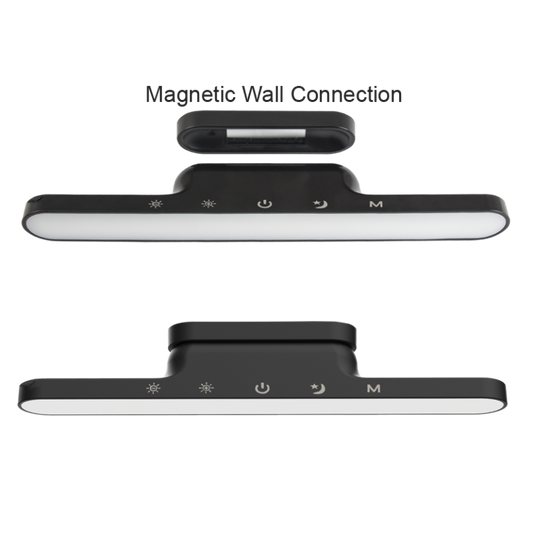 TL682 Bright Star BLACK MAGNETIC RECHARGEABLE LAMP 5W LED CCT+DIMMABLE PC