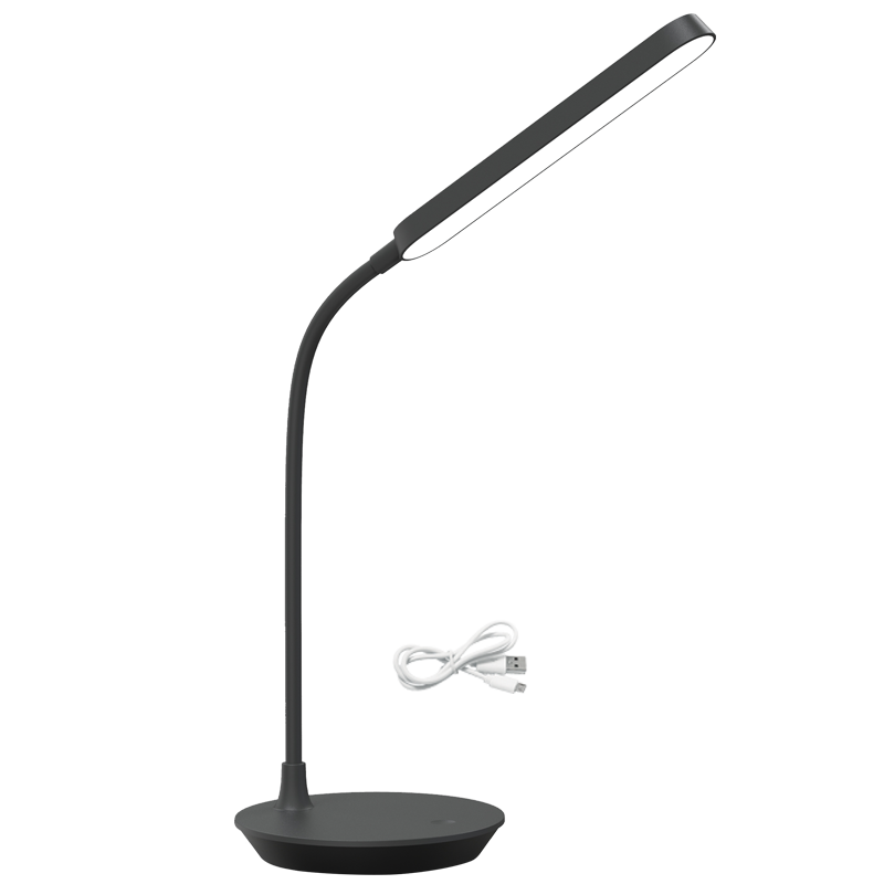 TL684 Bright Star BLACK RECHARGEABLE &FLEXI ARM C/USB 4W LED TABLE LAMP