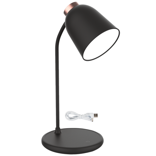 TL688 Bright Star BLACK RECHARGEABLE FLEXI ARM TOUCH 4W LED CCT ABS