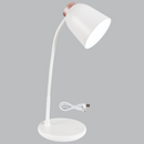 TL689 Bright Star WHITE RECHARGEABLE FLEXI ARM TOUCH 4W LED CCT ABS