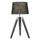 TL690 Bright Star BLACK WOOD&POLISH CHR BLACK SHADE TRI POD LEGS 1X60W ES