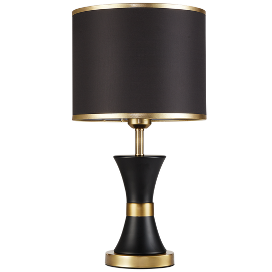 TL698 Bright Star BK/GOLD BLK/GOLD METAL BASE BLK SHADE 1X40W ES LED ONLY