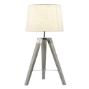 TL700 Bright Star BEIGE WOOD&POLISH CHR BEIGE SHADE TRI POD LEGS 1X60W ES