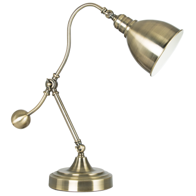 TL819 Bright Star ANTIQUE ANTIQUE BRASS TABLE LAMP 1X60W ES
